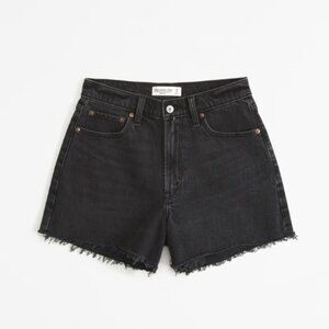 Curve Love High Rise 90s Cutoff Short / Black / Size 30